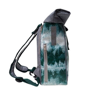 IKURI Kombi Fahrradtasche Rucksack Pinos – wasserdicht, 13–21 l, Klickfix, handgefertigt