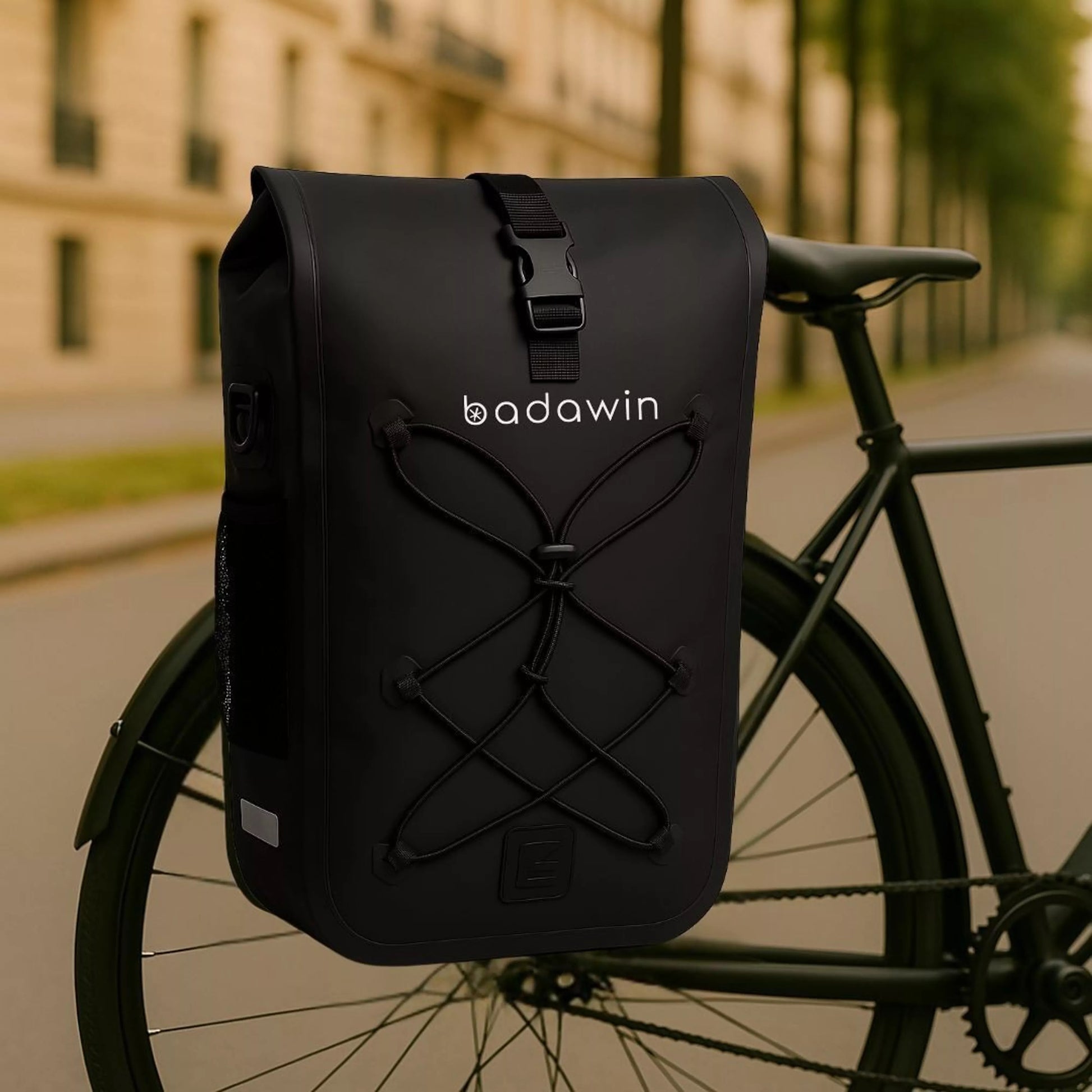 fahrradtasche schwarz wasserdicht 2-in-1 Fahrradtasche Hind Schwarz – 25–30L wasserdicht für E-Bike
