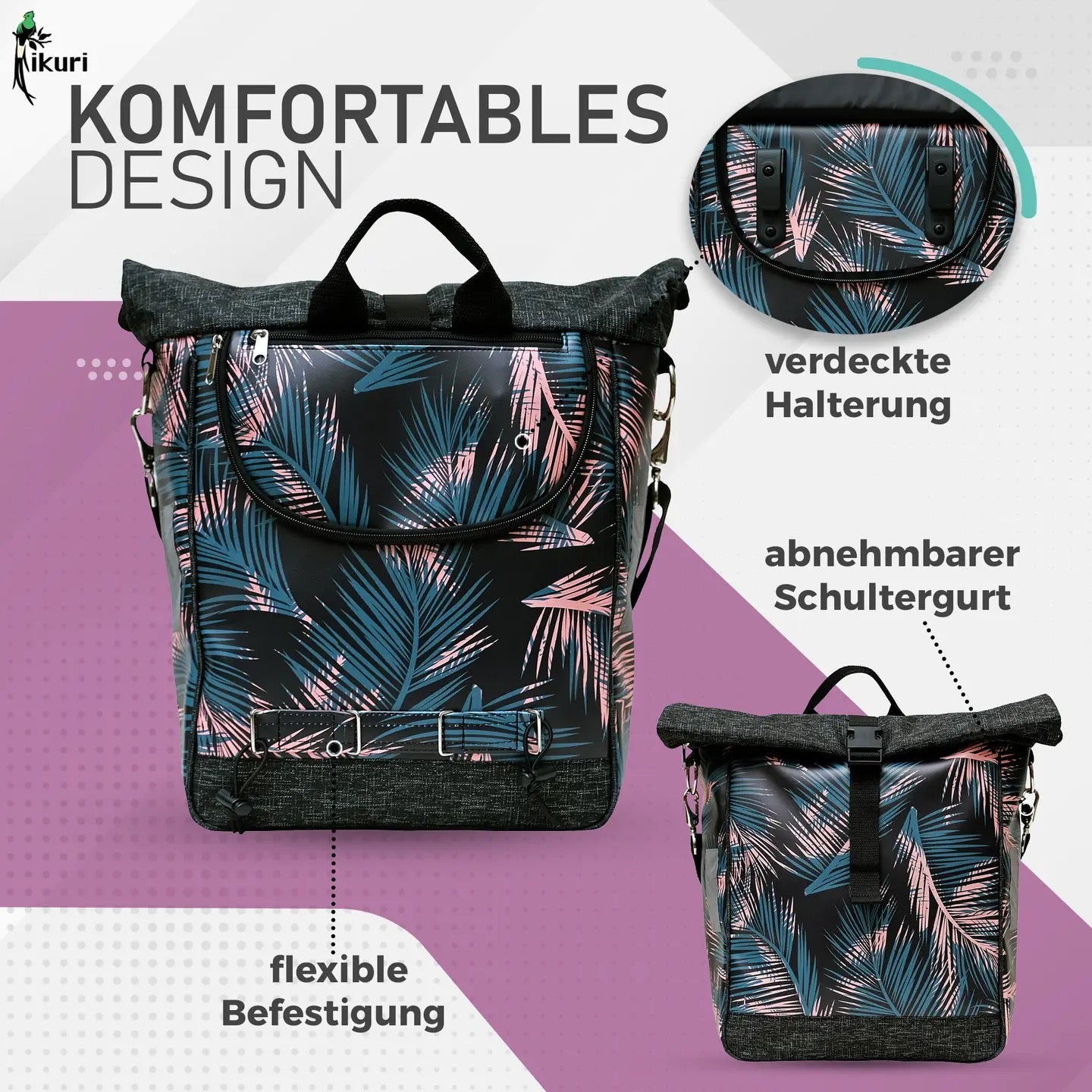 ikuri fahrradtasche Fahrradtasche Retro Palma – HOLE-X