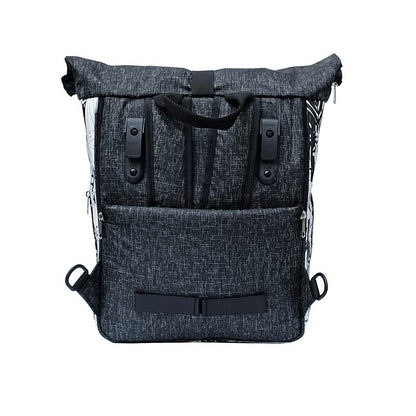 IKURI Kombi Fahrradtasche Rucksack Palmeras – wasserdicht, 15 l, Klickfix, handgefertigt
