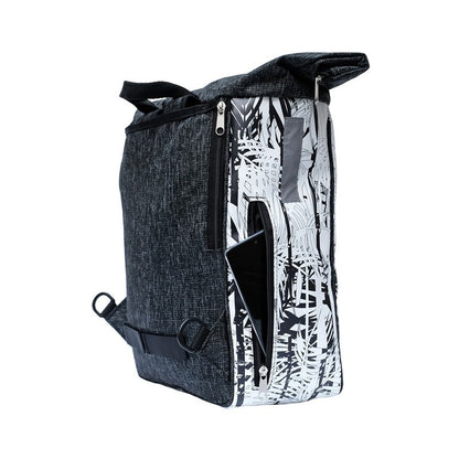 IKURI Kombi Fahrradtasche Rucksack Palmeras – wasserdicht, 15 l, Klickfix, handgefertigt