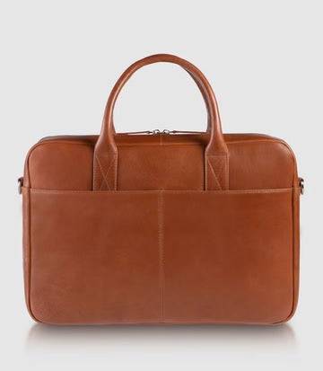 Laptoptasche NAOS Aktentasche Cognac Rindsleder edles Design von PURE Leder-Studio München