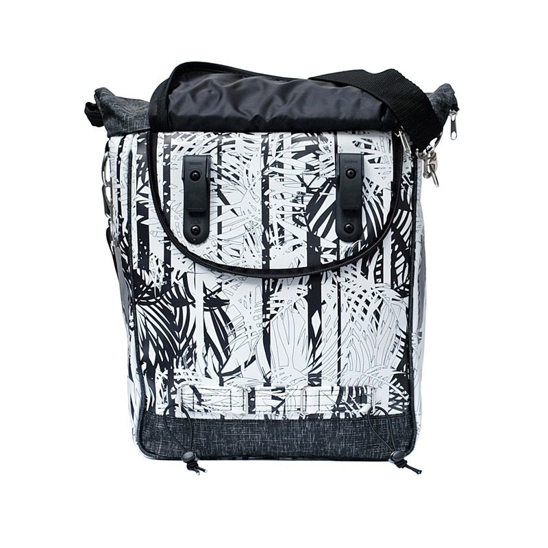 IKURI Fahrradtasche Palmeras – einseitig, wasserdicht, 13–21 l, Klickfix, handgefertigt