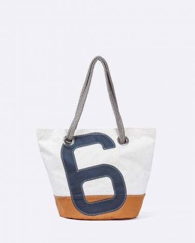 727 Sailbags Handtasche Sandy  N°6 * CARAMEL * 100 % recycelte Segel * Null Abfall Ziel * handgemacht - HOLE-X-WORLD