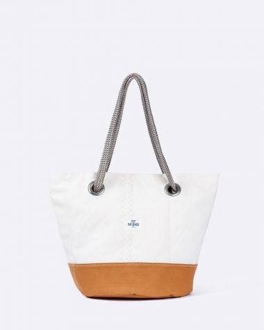 727 Sailbags Handtasche Sandy  N°6 * CARAMEL * 100 % recycelte Segel * Null Abfall Ziel * handgemacht - HOLE-X-WORLD