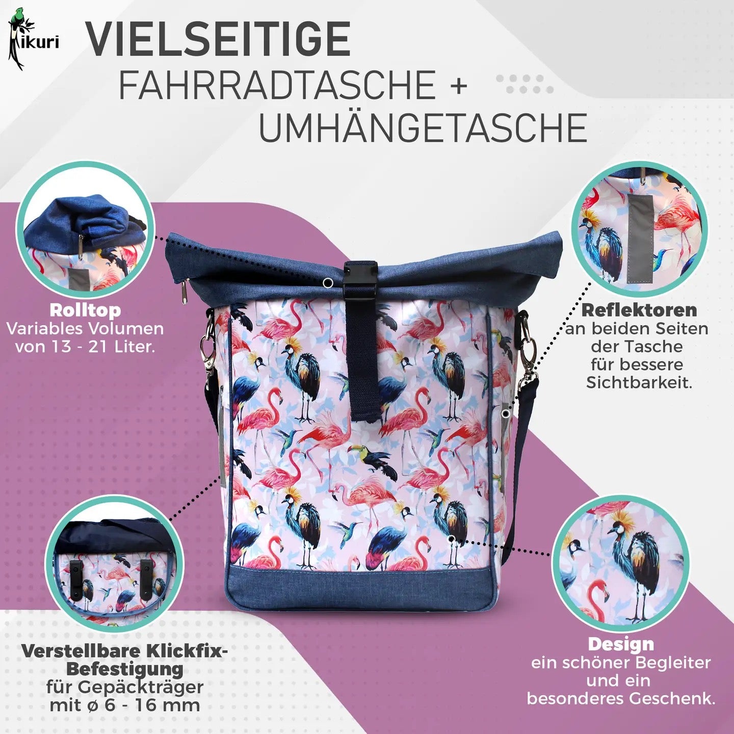 Fahrradtasche Pajaros