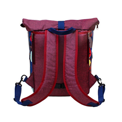 IKURI Kombi Fahrradtasche Rucksack Peras Blau – wasserdicht, 13–21 l, Klickfix, handgefertigt
