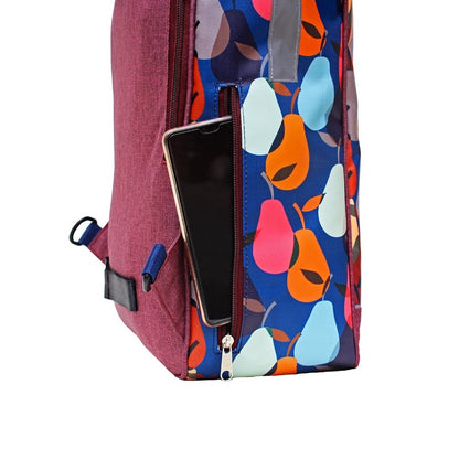 IKURI Kombi Fahrradtasche Rucksack Peras Blau – wasserdicht, 13–21 l, Klickfix, handgefertigt