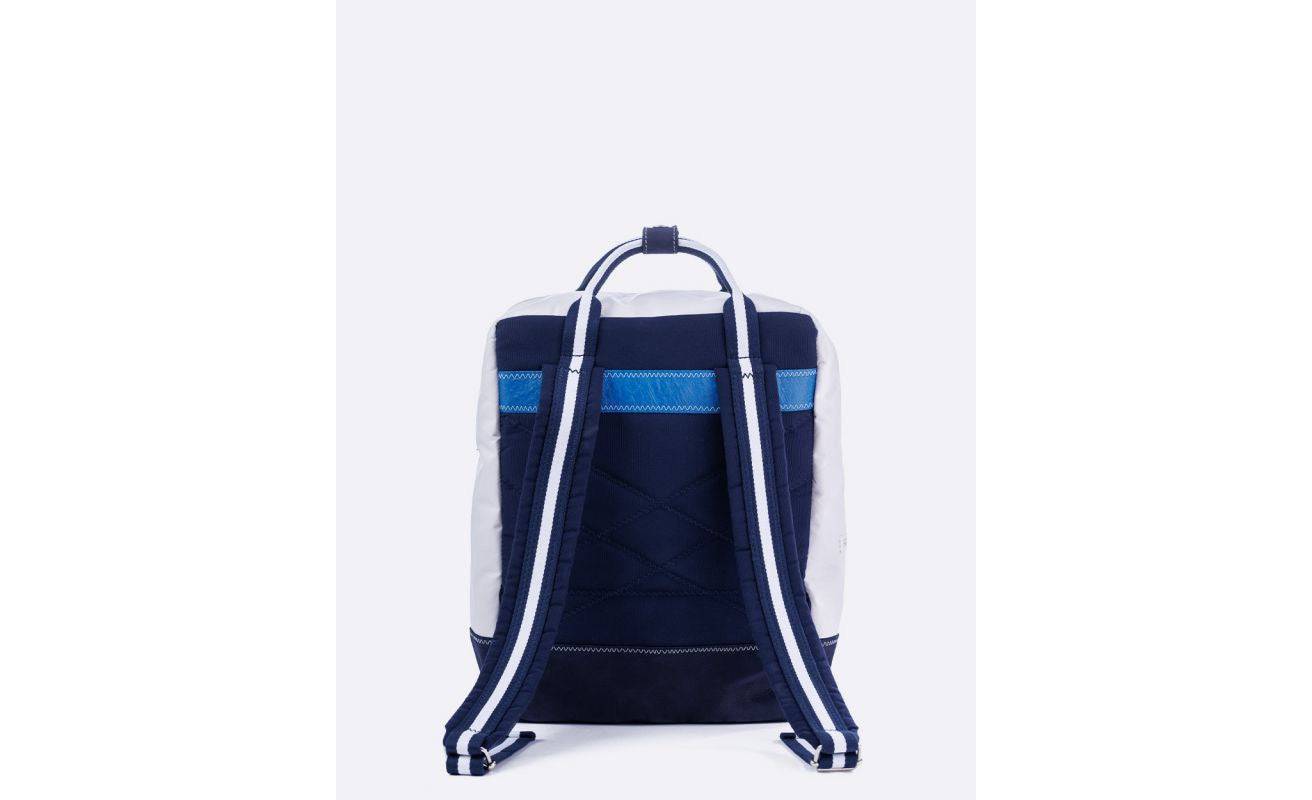 727 Sailbags Rucksack Wally aus 100 % recyceltem Schiffssegel - Futter aus recyceltem Spinnaker - mit eingenähtem Ursprungszeugnis des Segels - HOLE-X-WORLD