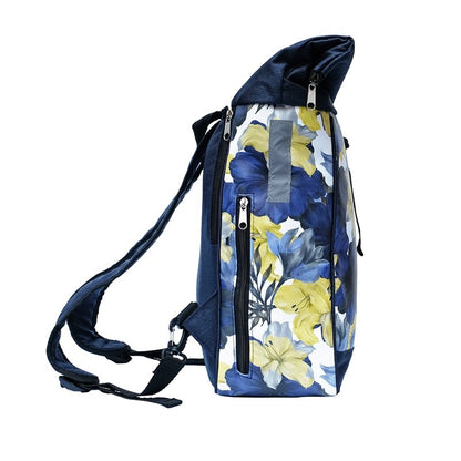 IKURI Kombi Fahrradtasche Rucksack Azucena – wasserdicht, 13–21 l, Klickfix, handgefertigt
