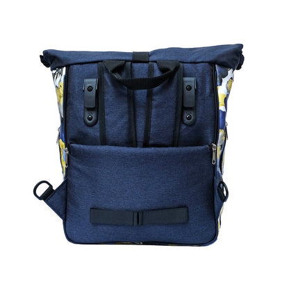 IKURI Kombi Fahrradtasche Rucksack Azucena – wasserdicht, 13–21 l, Klickfix, handgefertigt