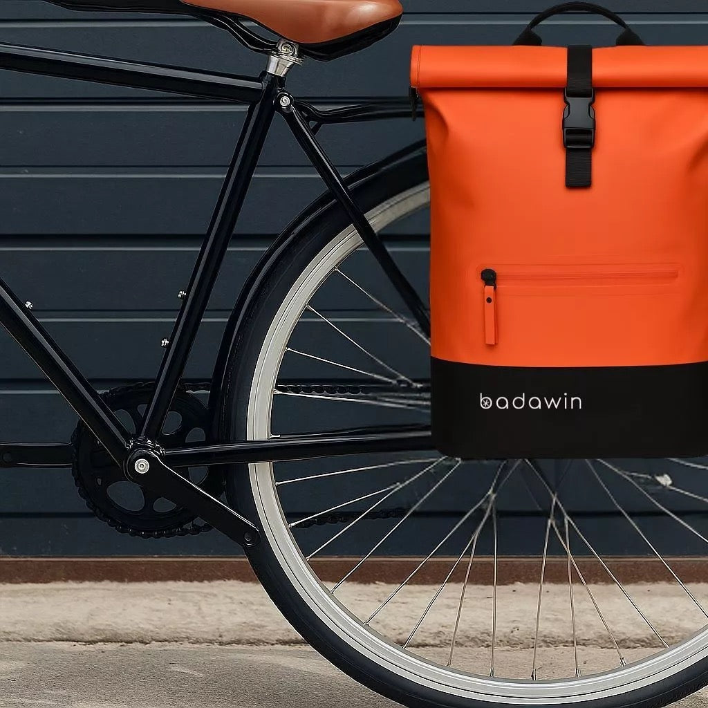 Anna 2-in-1-27L Oranger Fahrradrucksack von Badawin
