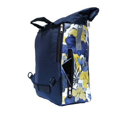 IKURI Kombi Fahrradtasche Rucksack Azucena – wasserdicht, 13–21 l, Klickfix, handgefertigt