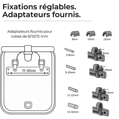 Anna 2-in-1-27L Oranger Fahrradrucksack von Badawin