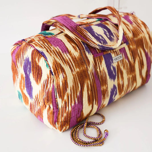 handgemachte Baumwolltasche "HAPPY IKAT" - HOLE-X-WORLD