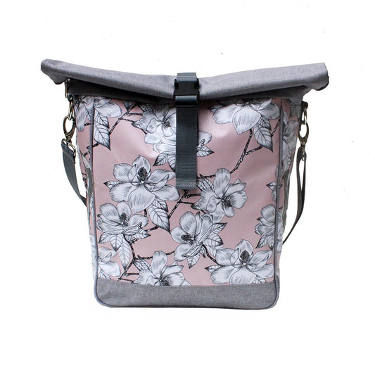 IKURI Fahrradtasche Magnolia – einseitig, wasserdicht, 13–21 l, Klickfix, handgefertigt