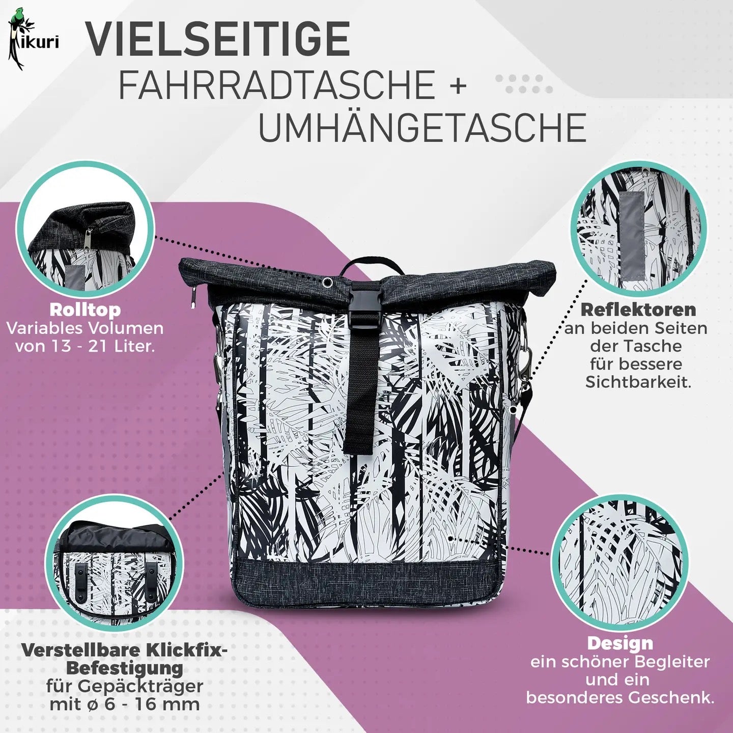 Fahrradtasche Palmeras