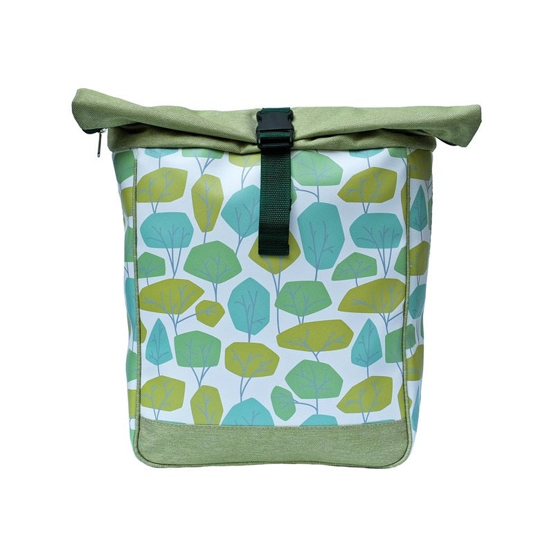 IKURI Kombi Fahrradtasche Rucksack Bosque – wasserdicht, 13–21 l, Klickfix, handgefertigt