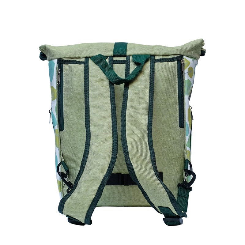 IKURI Kombi Fahrradtasche Rucksack Bosque – wasserdicht, 13–21 l, Klickfix, handgefertigt