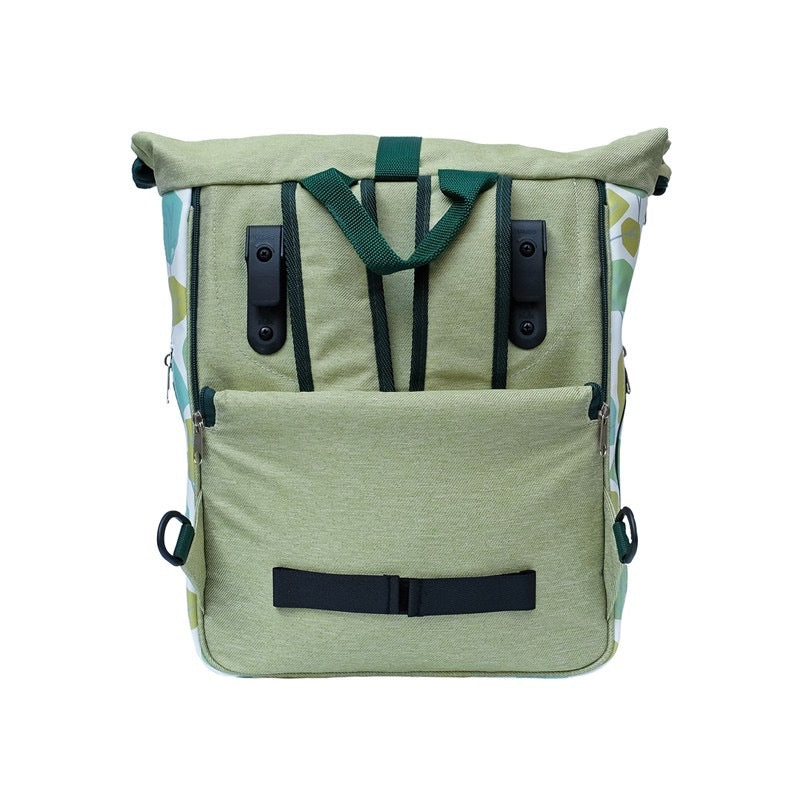 IKURI Kombi Fahrradtasche Rucksack Bosque – wasserdicht, 13–21 l, Klickfix, handgefertigt