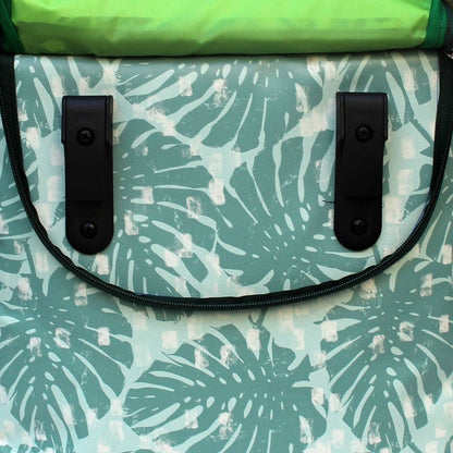 IKURI Fahrradtasche Monstera – einseitig, wasserdicht, 13–21 l, Klickfix, handgefertigt
