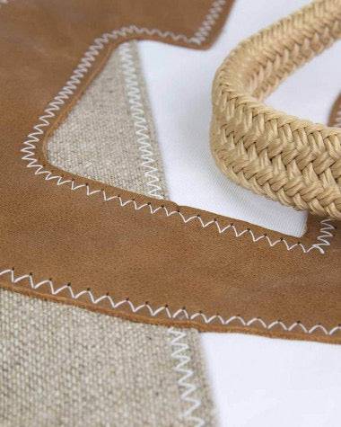 727 Sailbags Handtasche Legende N°9 Leinen und Leder * 100 % recycelte Segel * Null Abfall Ziel - HOLE-X