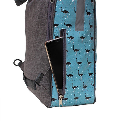 IKURI Kombi Fahrradtasche Rucksack Avestruz – wasserdicht, 13–21 l, Klickfix, handgefertigt