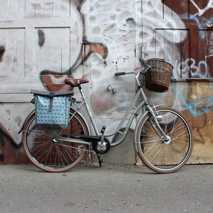IKURI Fahrradtasche Avestruz – einseitig, wasserdicht, 13–21 l, Klickfix, handgefertigt