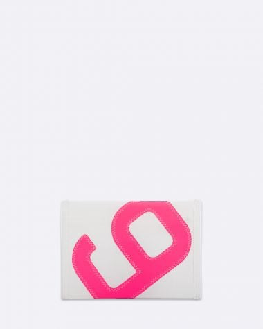 727 Sailbags Tasche / Beutel EOLE N°9 rosa * Reißverschluss * 100% recycelte Segel * Null Abfall Ziel * weiß * rose* handgemacht