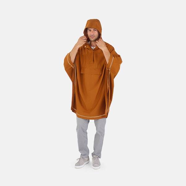 Weathergoods Sweden IMBRIS REGENPONCHO KUPFER - HOLE-X-WORLD