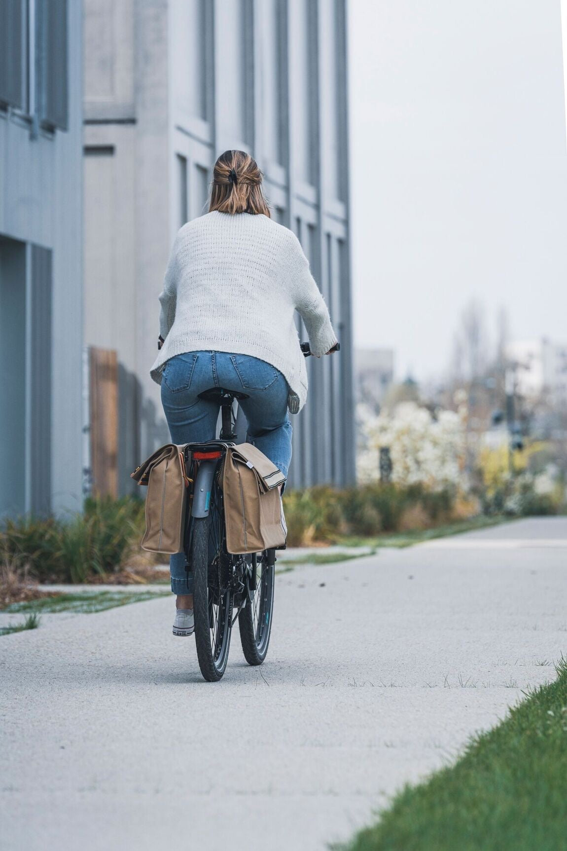 Belle en Selle CITADELLE Fahrradtasche – BEIGE & GELB - schick und praktisch