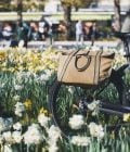 Belle en Selle ETINCELLE Fahrradtasche – BEIGE & GELB - ELEGANTE UND FEMININE 2-IN-1-TASCHE