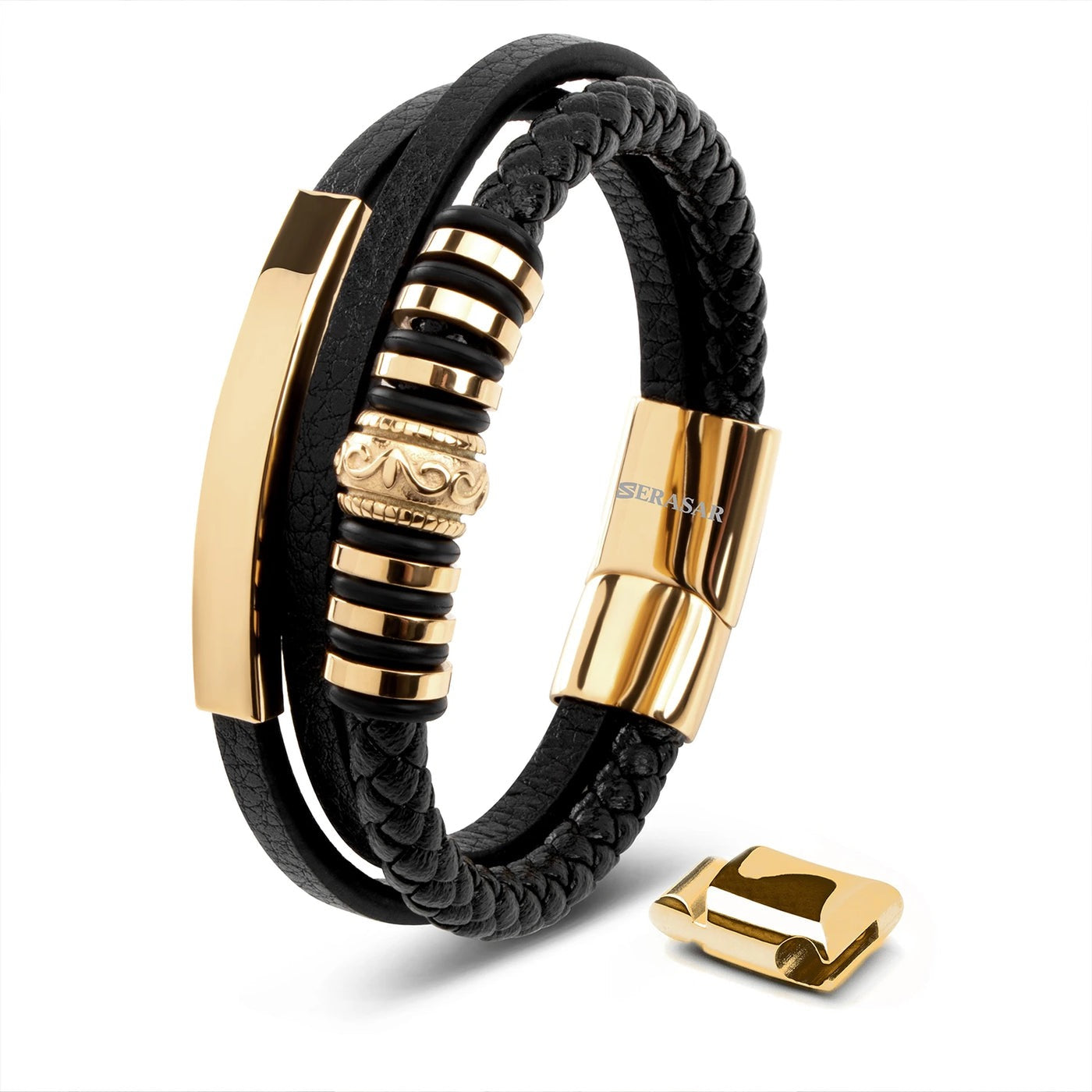 Lederarmband "Shine" -  ideales Accessoires um Dein Outfit abzurunden - GOLD