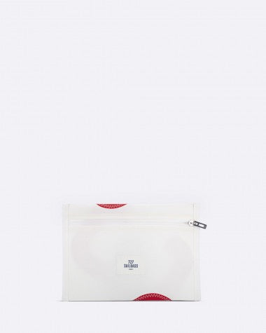 727 SAILBAGS Beutel/Tasche mit Reißverschluss aus 100 % recyceltem Segel - Rot N°3