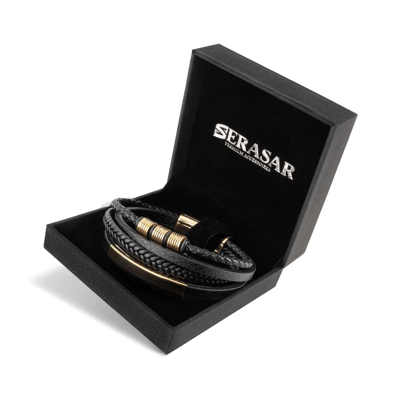 Lederarmband "Brave" - Durch sein schlichtes, elegantes Design zieht es definitiv neugierige Blicke auf sich - GOLD