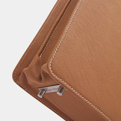 London Rucksack Tan Camel aus hochwertigem, genarbtem Leder handgefertigt - HOLE-X-WORLD