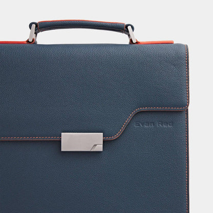 London Rucksack Petrol Blue aus hochwertigem, genarbtem Leder handgefertigt - HOLE-X-WORLD