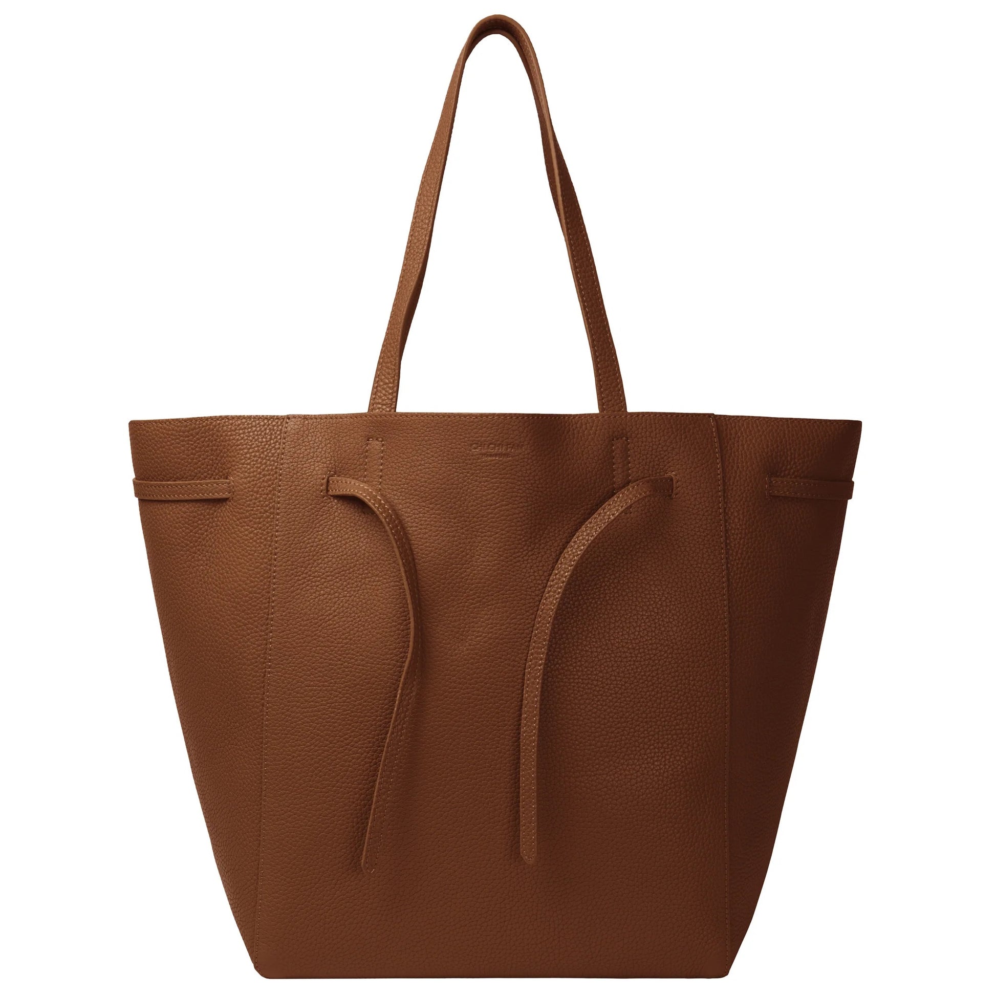 SHOPPER RAW - CHI CHI FAN - hochwertiger Shopper aus italienischem Rindsleder - caramel