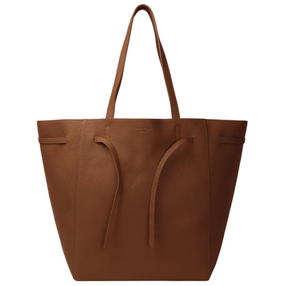 SHOPPER RAW - CHI CHI FAN - hochwertiger Shopper aus italienischem Rindsleder - caramel