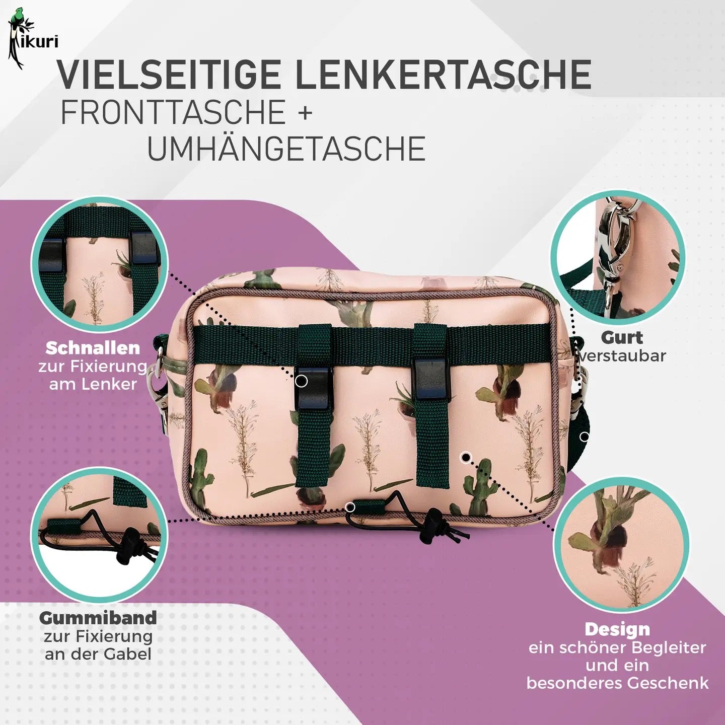 Lenkertasche Cactus