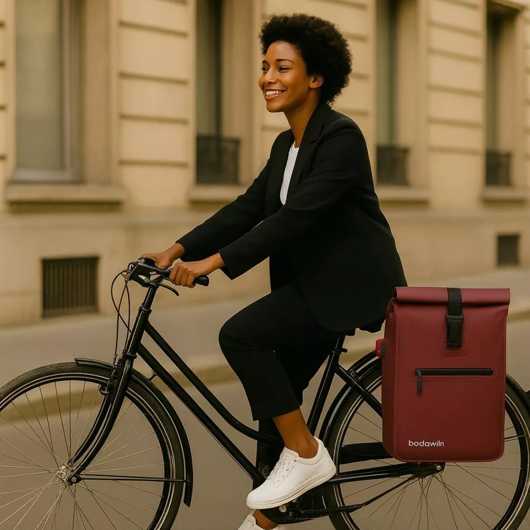 2-in-1 Fahrradtasche Ali Bordeaux