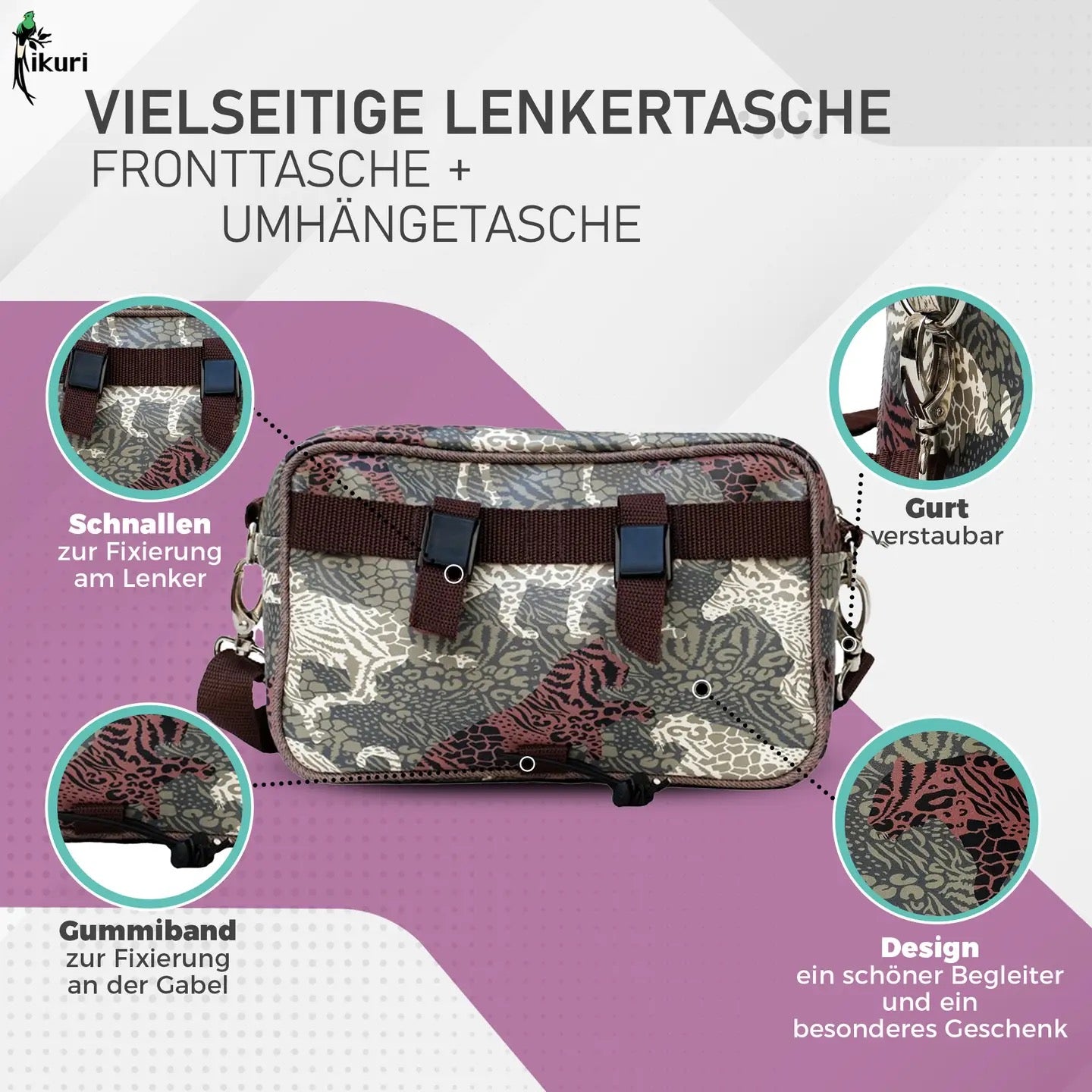 Lenkertasche Animals