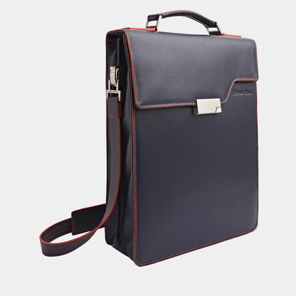 London Rucksack Petrol Blue aus hochwertigem, genarbtem Leder handgefertigt - HOLE-X-WORLD