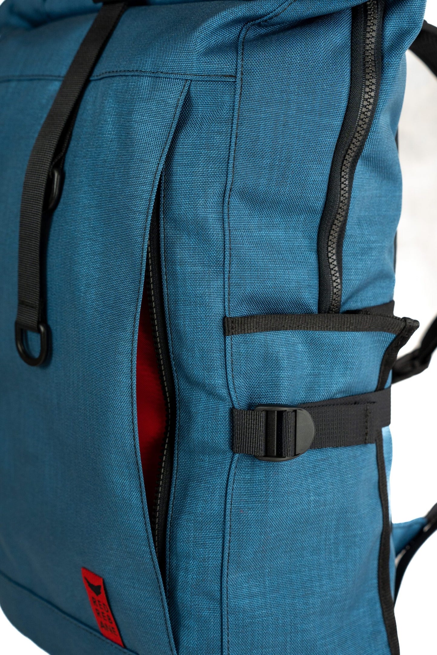 RED REBANE Purist PLUS - 2 in 1 Rucksack + Fahrradtasche in einem | denimblau