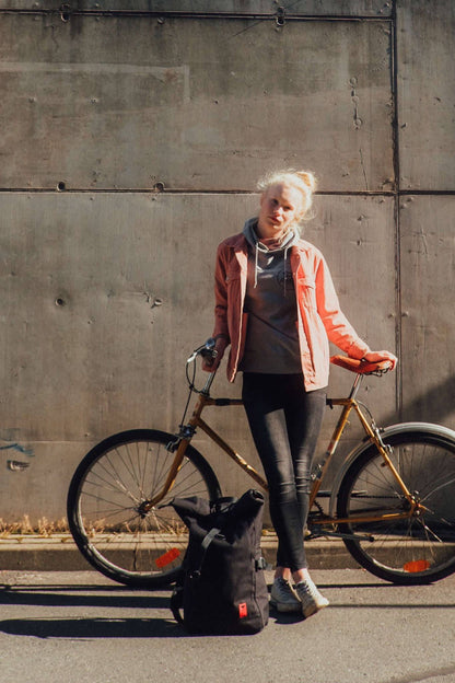 RED REBANE Purist Plus - 2 in 1 Rucksack + Fahrradtasche in einem | schwarz - HOLE-X-WORLD