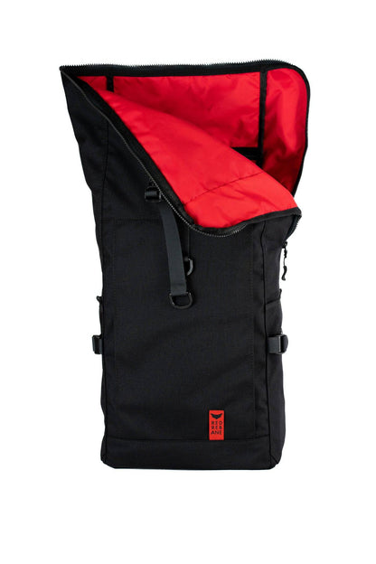 RED REBANE Purist Plus - 2 in 1 Rucksack + Fahrradtasche in einem | schwarz - HOLE-X-WORLD