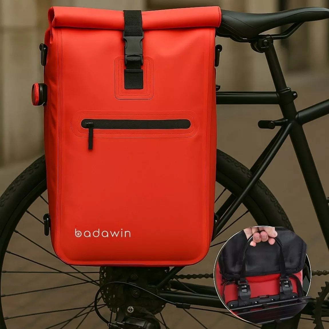 Badawin 4-in-1 Fahrradtasche Ali korallenrot