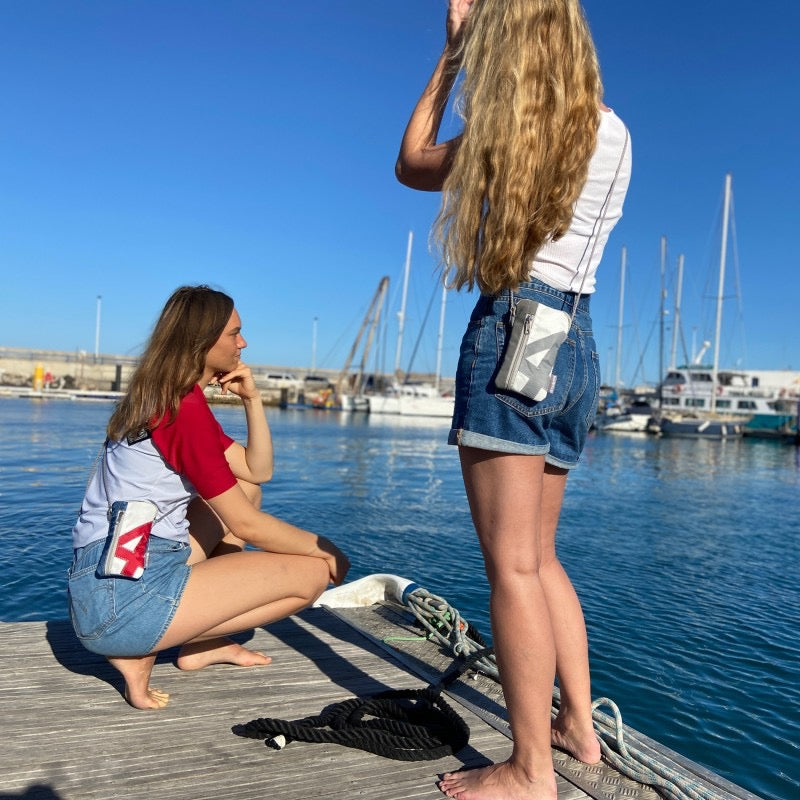 Handytasche aus Segeltuch "Nautik"