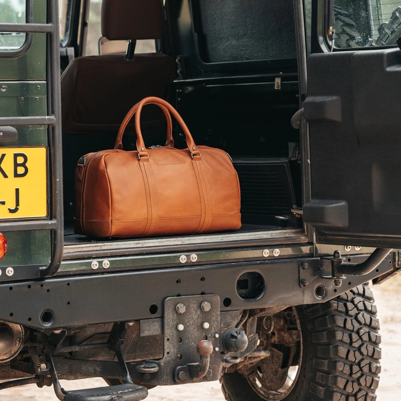 Leder Reisetasche Cognac Perth