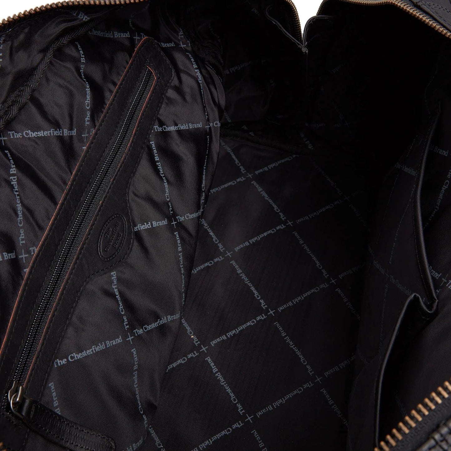 Leder Reisetasche Schwarz Perth